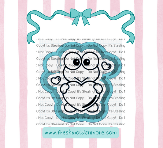 Frog Heart Silicone Mold