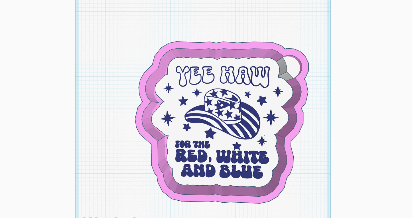 Yee Haw Red, White, & Blue Silicone Mold