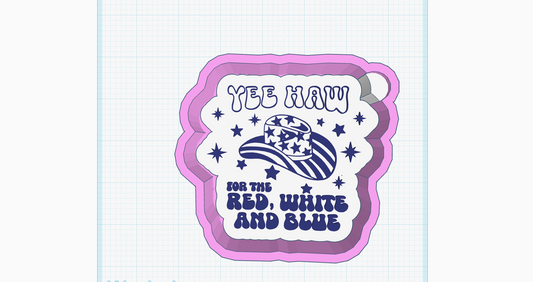 Yee Haw Red, White, & Blue Silicone Mold