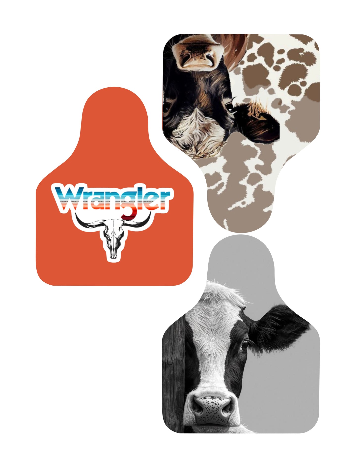 Custom Cow Tag Cardstock