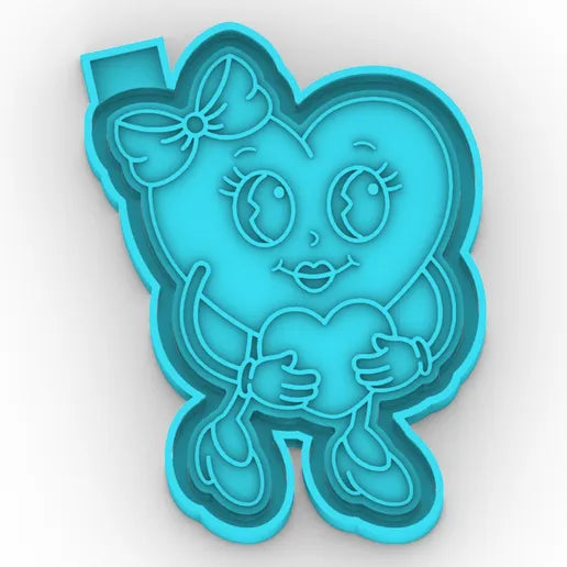 Mrs. Heart Silicone Mold