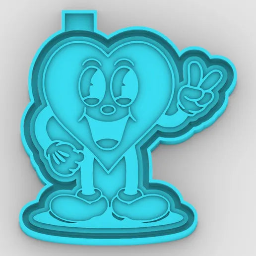Mr Heart Silicone Mold