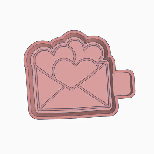 Hearts Love Letter Silicone Mold